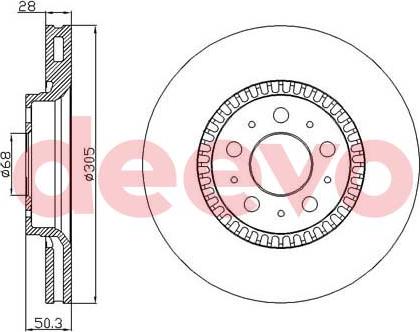 DEEVO BD12460 - Əyləc Diski furqanavto.az