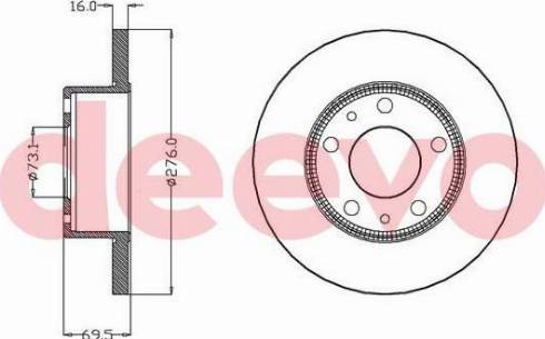 DEEVO BD12600 - Əyləc Diski furqanavto.az