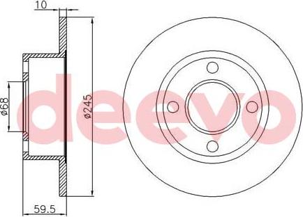 DEEVO BD12620 - Əyləc Diski furqanavto.az