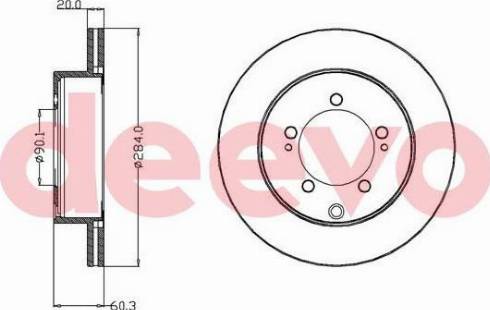 DEEVO BD12040 - Əyləc Diski furqanavto.az