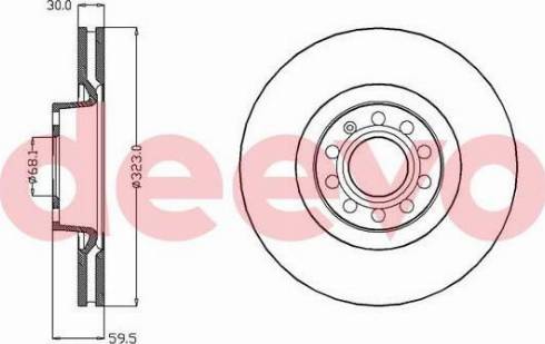 DEEVO BD12100 - Əyləc Diski furqanavto.az