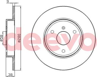 DEEVO BD12200 - Əyləc Diski furqanavto.az