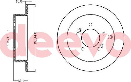 DEEVO BD12720 - Əyləc Diski furqanavto.az