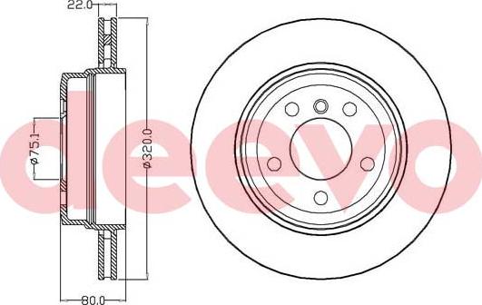 DEEVO BD17400 - Əyləc Diski furqanavto.az