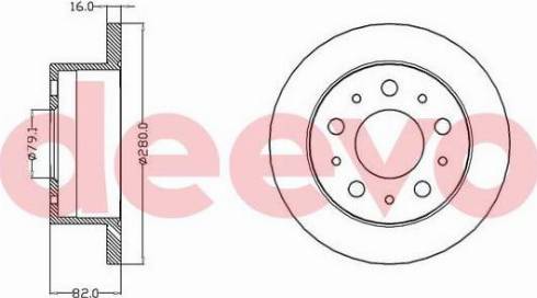 DEEVO BD17020 - Əyləc Diski furqanavto.az