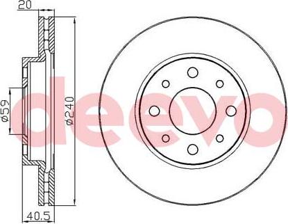 DEEVO BD17120 - Əyləc Diski furqanavto.az