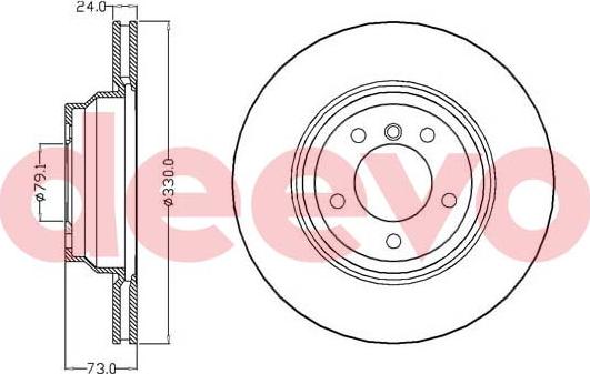 DEEVO BD17840 - Əyləc Diski furqanavto.az