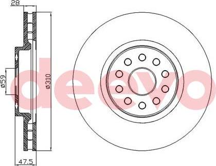 DEEVO BD34900 - Əyləc Diski furqanavto.az