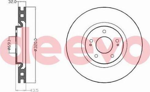 DEEVO BD34660 - Əyləc Diski furqanavto.az