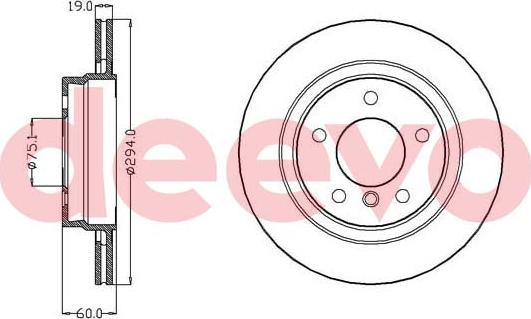 DEEVO BD34620 - Əyləc Diski furqanavto.az