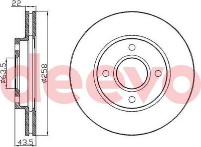 DEEVO BD34200 - Əyləc Diski furqanavto.az