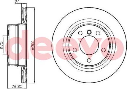 DEEVO BD35960 - Əyləc Diski furqanavto.az