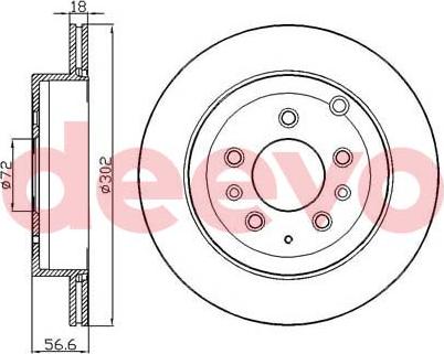 DEEVO BD35400 - Əyləc Diski furqanavto.az