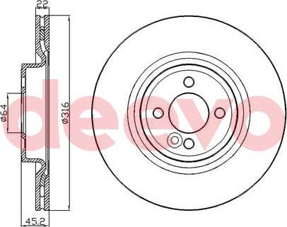 DEEVO BD35640 - Əyləc Diski furqanavto.az