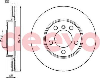 DEEVO BD35860 - Əyləc Diski furqanavto.az