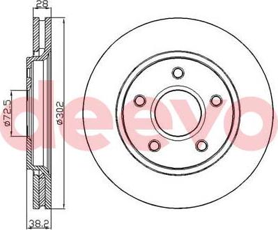 DEEVO BD35300 - Əyləc Diski furqanavto.az