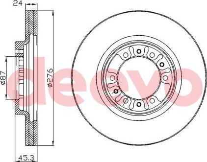 DEEVO BD30500 - Əyləc Diski furqanavto.az