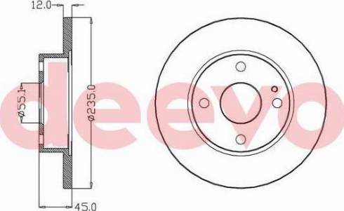 DEEVO BD30100 - Əyləc Diski furqanavto.az