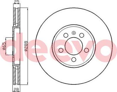 DEEVO BD30360 - Əyləc Diski furqanavto.az