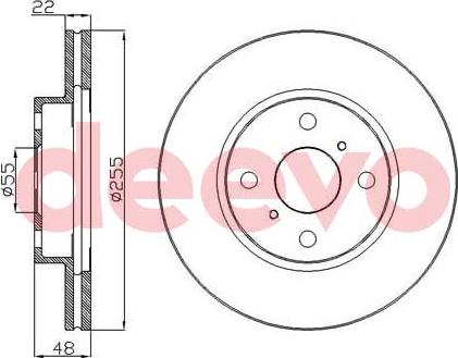 DEEVO BD30220 - Əyləc Diski furqanavto.az