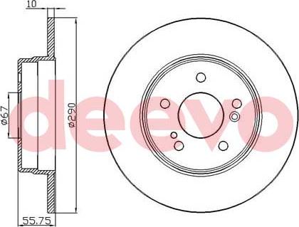 DEEVO BD31940 - Əyləc Diski furqanavto.az