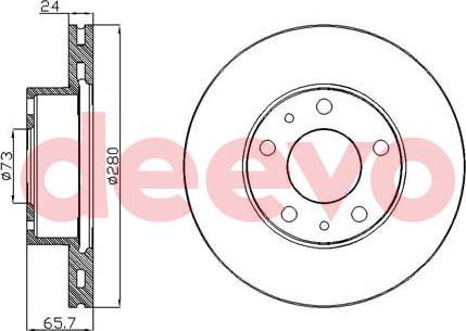 DEEVO BD31400 - Əyləc Diski furqanavto.az