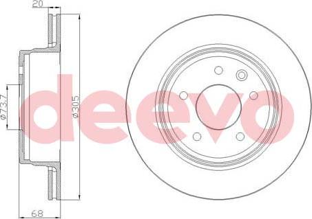 DEEVO BD31640 - Əyləc Diski furqanavto.az