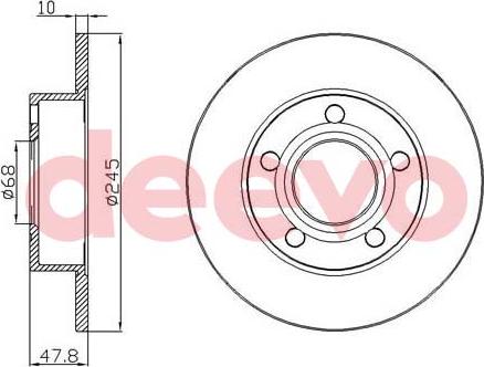 DEEVO BD31120 - Əyləc Diski furqanavto.az