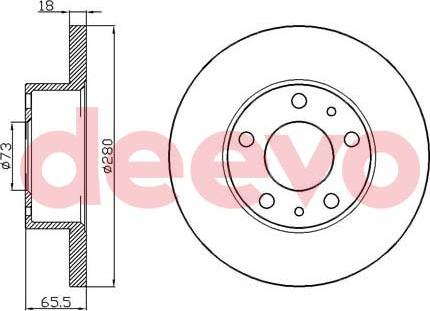 DEEVO BD31380 - Əyləc Diski furqanavto.az