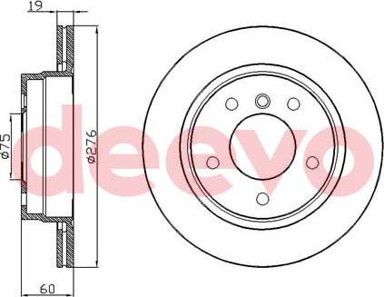 DEEVO BD31200 - Əyləc Diski furqanavto.az