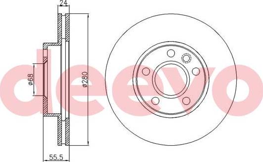 DEEVO BD33980 - Əyləc Diski furqanavto.az