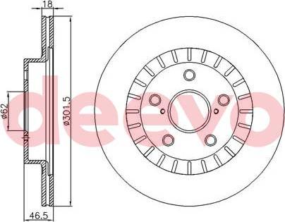 DEEVO BD33540 - Əyləc Diski furqanavto.az