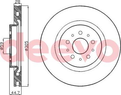 DEEVO BD33660 - Əyləc Diski furqanavto.az