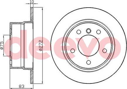 DEEVO BD33160 - Əyləc Diski furqanavto.az