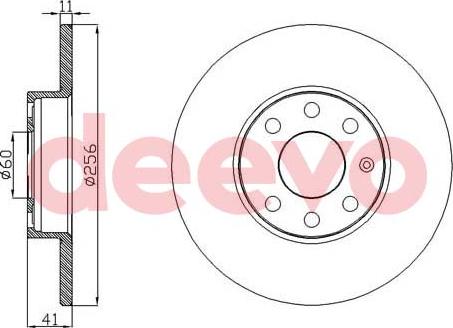 DEEVO BD33800 - Əyləc Diski furqanavto.az