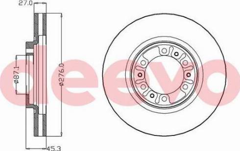 DEEVO BD32420 - Əyləc Diski furqanavto.az