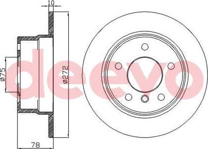 DEEVO BD32060 - Əyləc Diski furqanavto.az