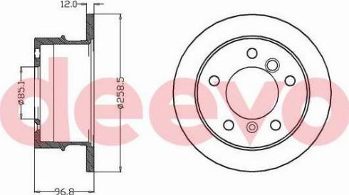 DEEVO BD32000 - Əyləc Diski furqanavto.az