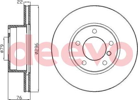 DEEVO BD32360 - Əyləc Diski furqanavto.az