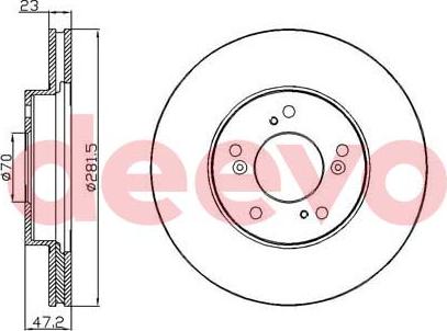 DEEVO BD32380 - Əyləc Diski furqanavto.az