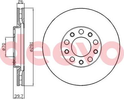 DEEVO BD37200 - Əyləc Diski furqanavto.az