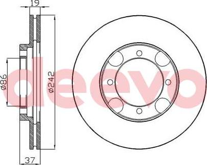 DEEVO BD29920 - Əyləc Diski furqanavto.az