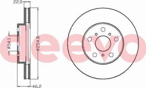 DEEVO BD29360 - Əyləc Diski furqanavto.az