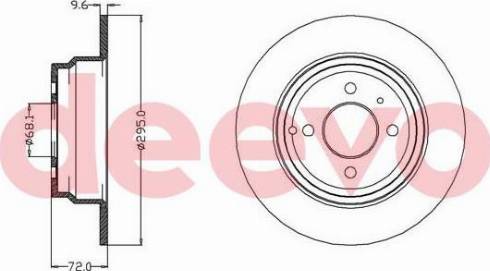 DEEVO BD29720 - Əyləc Diski furqanavto.az