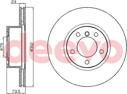 DEEVO BD24020 - Əyləc Diski furqanavto.az