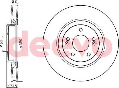 DEEVO BD24880 - Əyləc Diski furqanavto.az