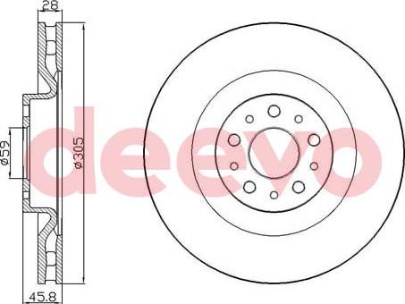 DEEVO BD24820 - Əyləc Diski furqanavto.az