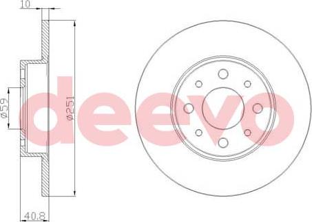 DEEVO BD24360 - Əyləc Diski furqanavto.az