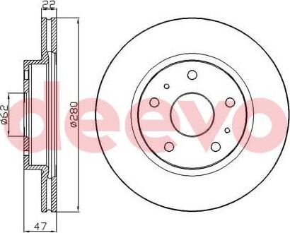 DEEVO BD24240 - Əyləc Diski furqanavto.az