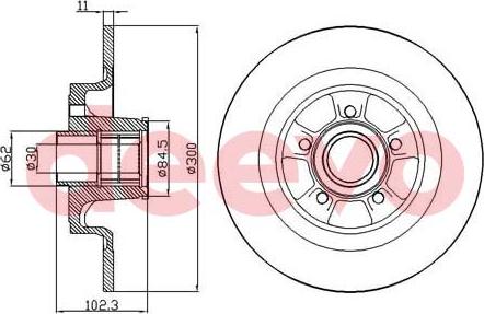 DEEVO BD24740 - Əyləc Diski furqanavto.az